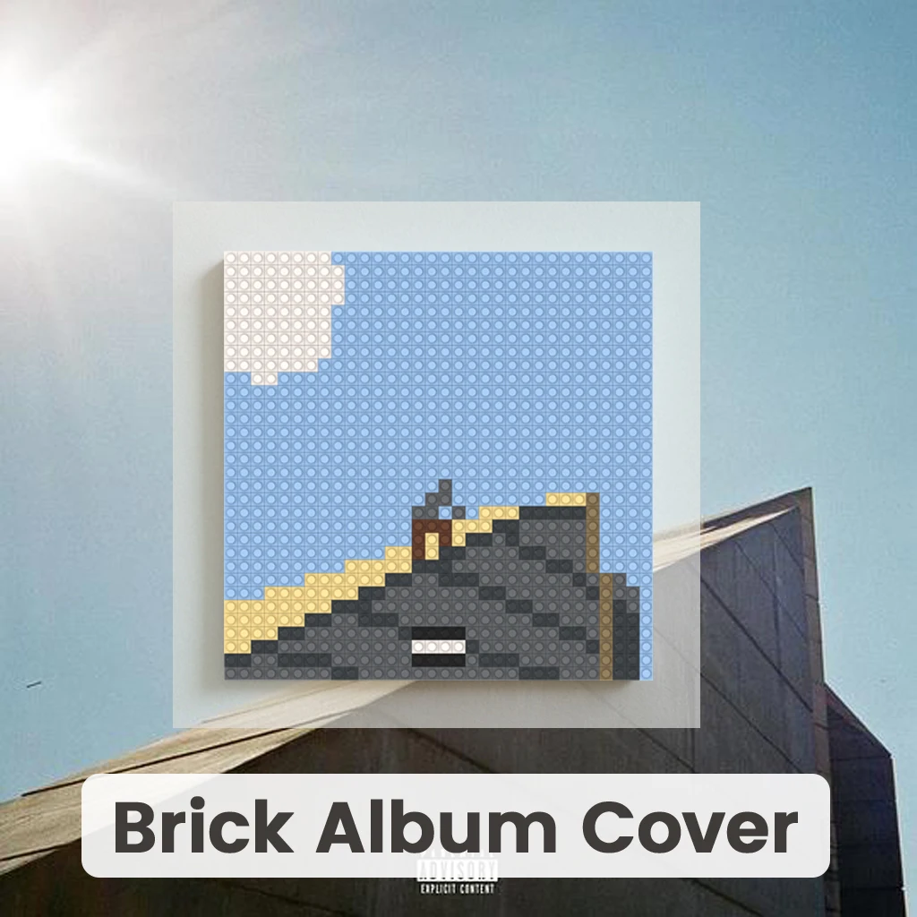 

Daniel Caesar Freudian Classic R&B Album Pixel Art Building Blocks Painting Music Star Merch Bedroom Desk Deco
