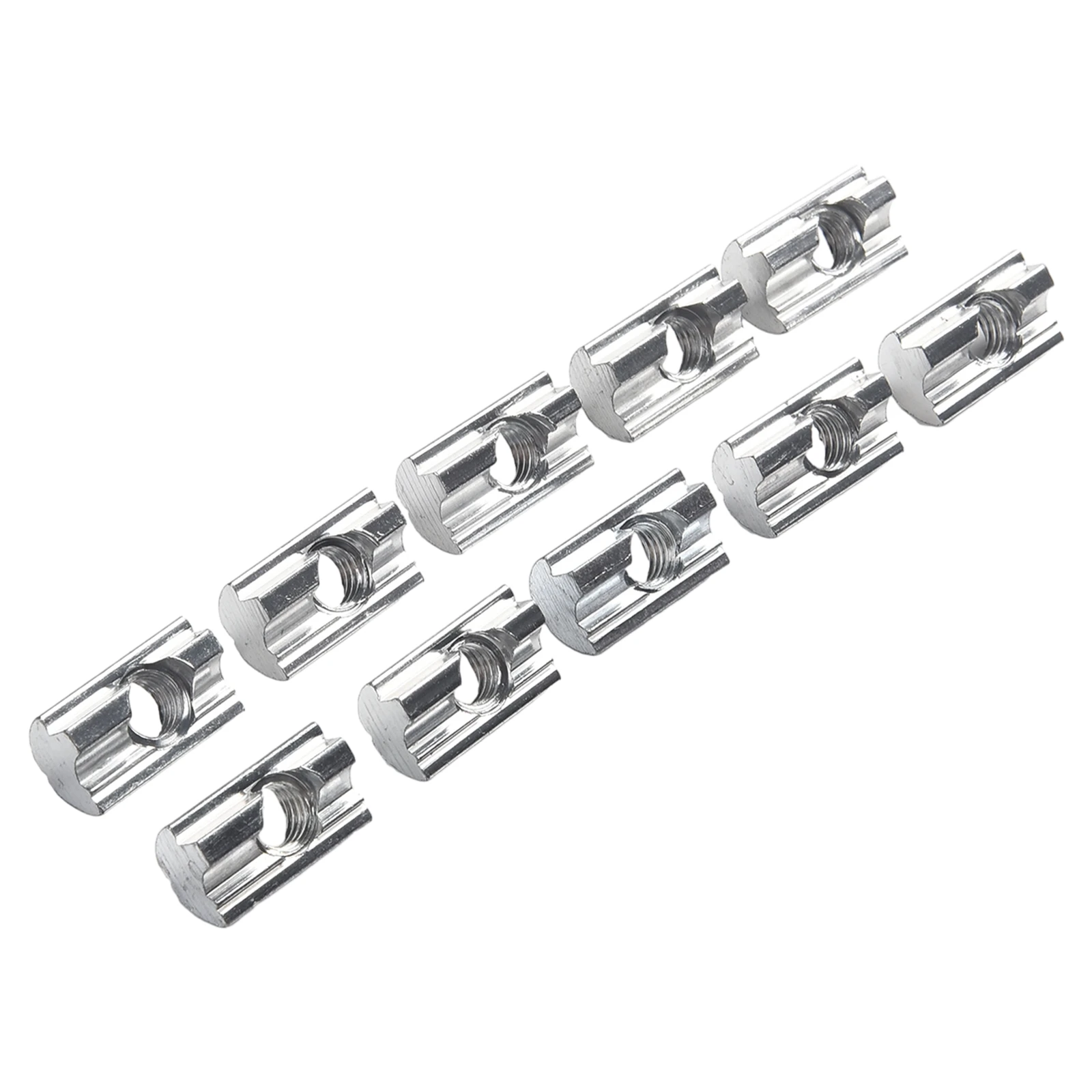 Aluminum Sliding Block M8 Thread With Stainless Steel Spring Ball For 40x40 40x80 Solar Panel Mounting Rack Hardware