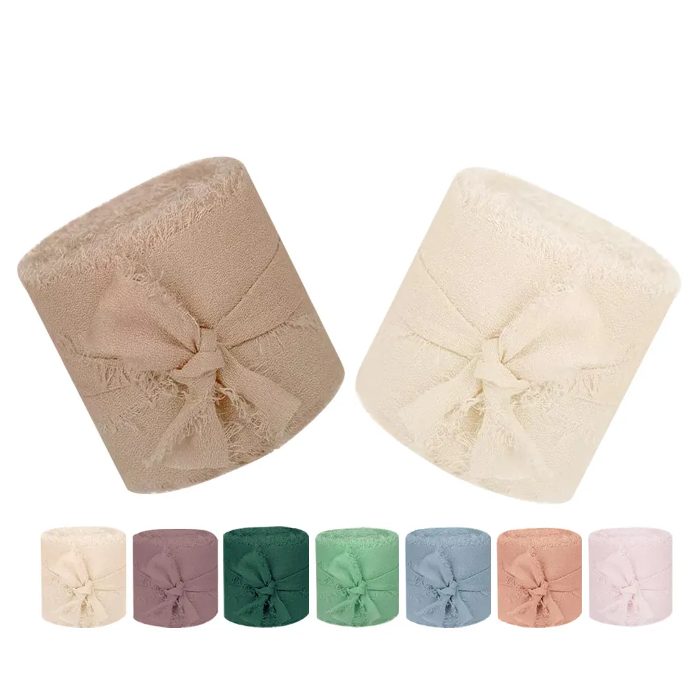 

9 Rolls Yarn Ribbon Multi-Color -Resistant Craft Ribbon for Flower Bouquets Wedding Wreath Home Decor Festival Wrapping