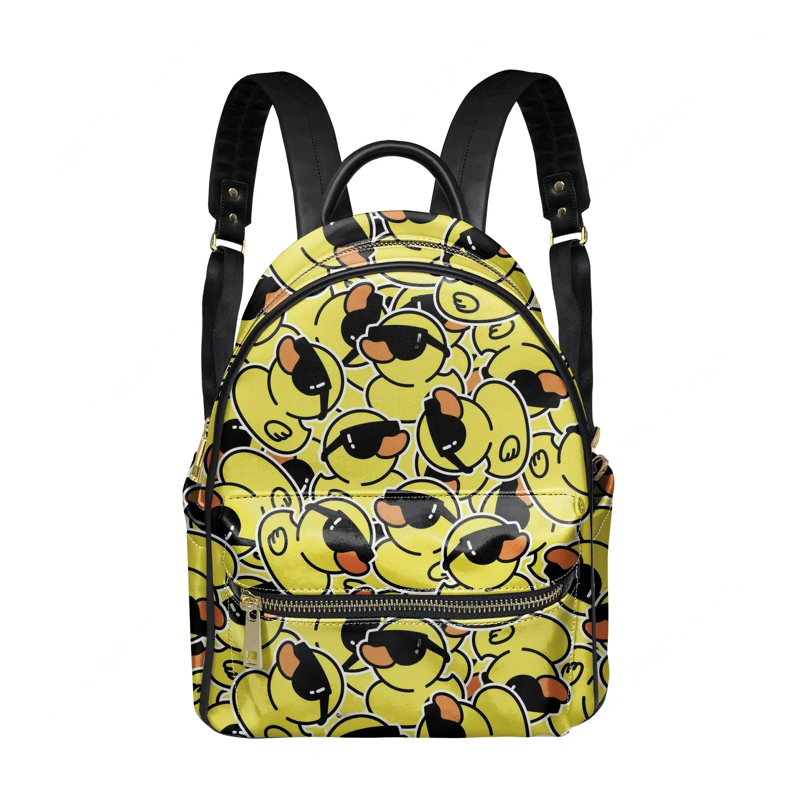 

Рюкзак с принтом желтой утки, женский и мужской персонализированный двойной рюкзак на плечо, деловая дорожная сумка для книг, подарочный рюкзак