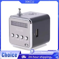 XIKCU Portable radio FM portable mini radio Mini High Bluetooth Portable Voice Suitable for computer cell phone MP3 music