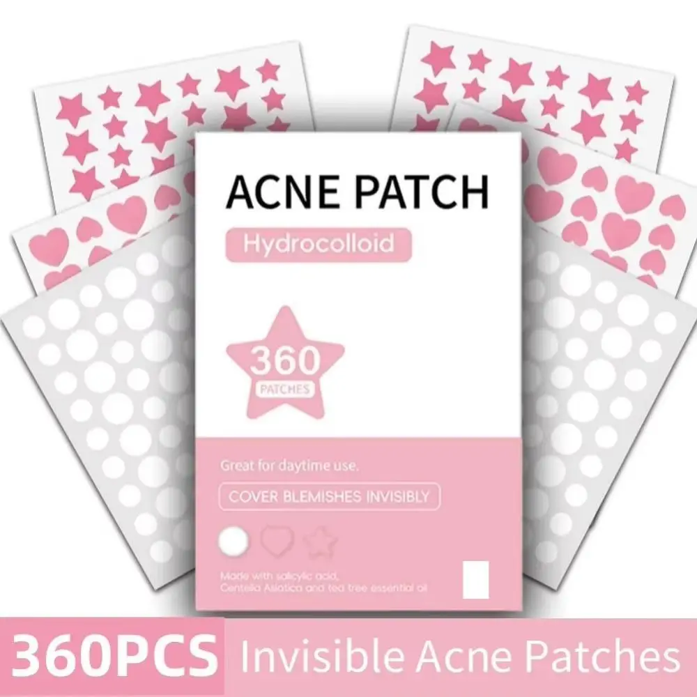 360 pçs manchas marcas reparação invisível espinha remoção remendos invisível cuidados faciais corretivo remendo em forma de coração