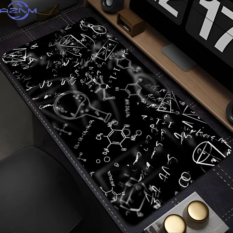 Mouse Pad Design Non-Slip Geometric Science Math Formula Desk Mat Gaming Accessories Stitched Edges For Home And Gamer Mousepad