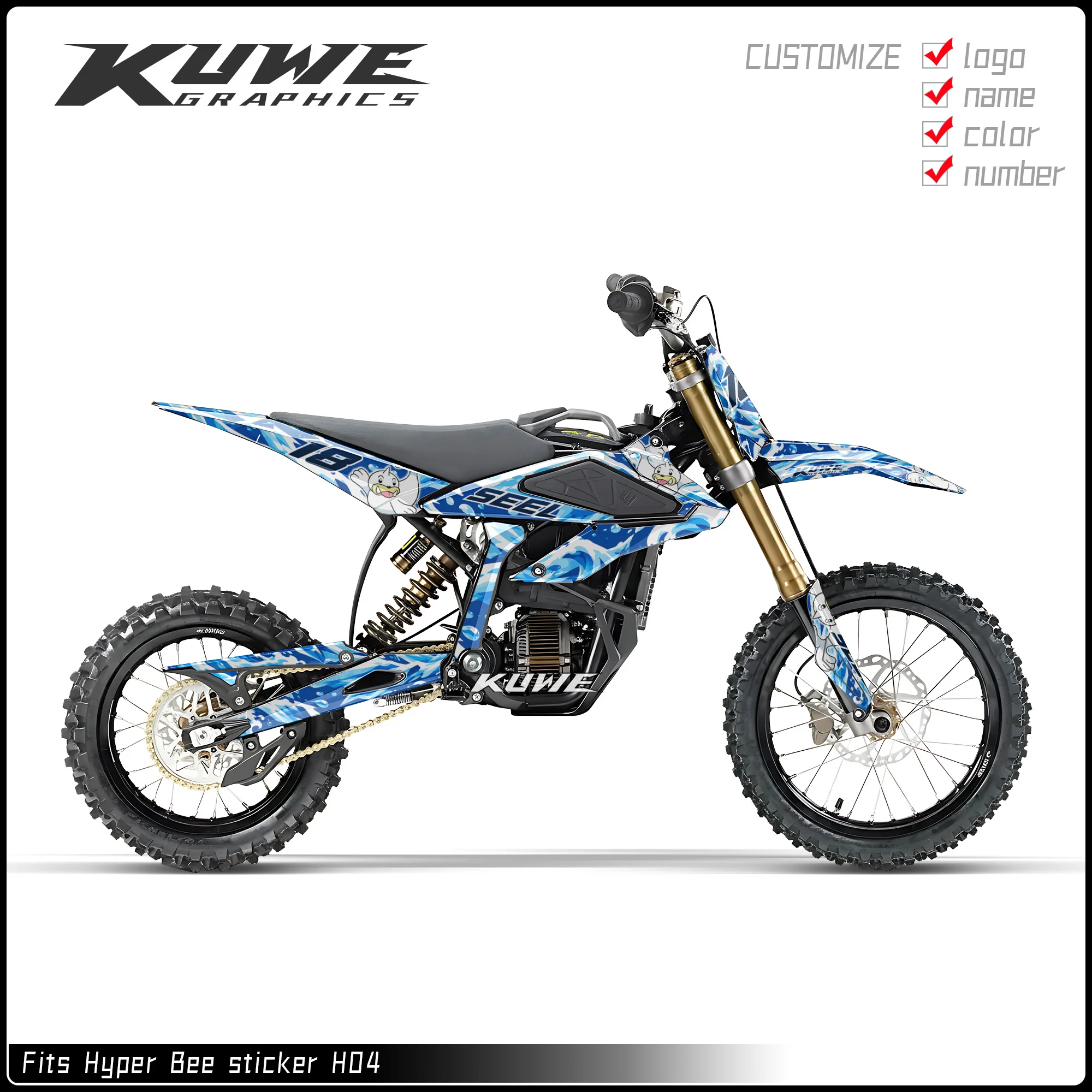 Suitable for Surron Hyper Bee Graphics Kit Decals Kit Sticker S4