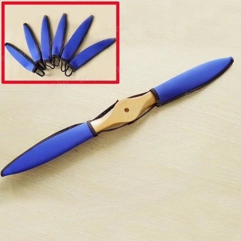 2PCS FALCON Propeller Cover Protection Case for RC Drone Oil Paddle Electric Prop Beech Wood Two-Blade Paddle Protective Coat