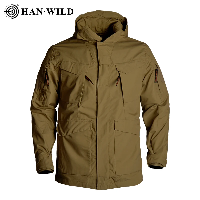 M65 Men Outdoor Hiking Jackets Camo Waterproof Hooded Windbreaker Coat Airsoft Men Casual Jacket Tactics Jackets Men Wear-resist