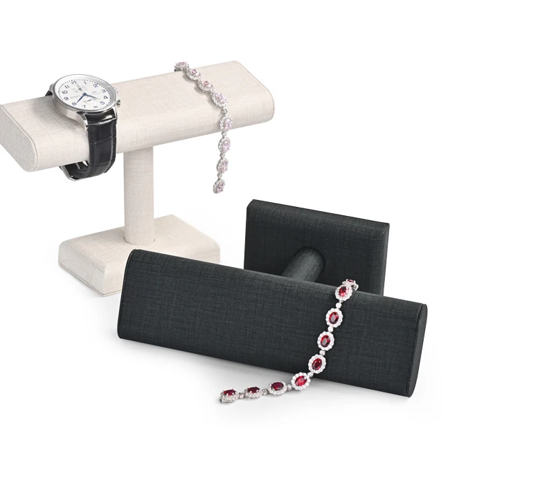Oirlv Uhrenständer Uhrenhalter Seitenlagerregal PU-Leder Uhrenständer Armband-Aufbewahrung Armbandhalter – Detail 4