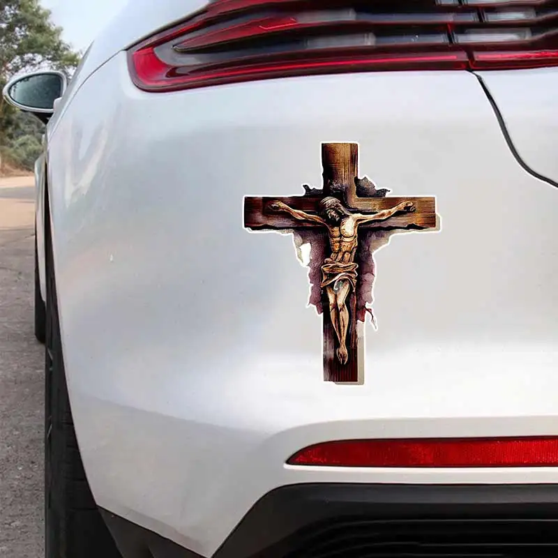 

Sticker Jesus Waterproof Vinyl Car Sticker Decal on Bumper Rear Window Laptop Self-adhesive Decal For Car Accessories SH884