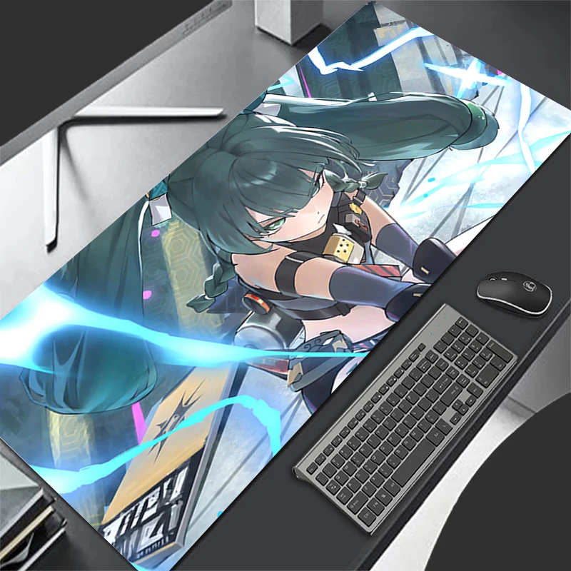 Mousepad Computer Gaming Accessories Keyboard Pad Office Rubber Mouse Pad Decoracion Desk Z-zenless Zone Zero Qingyi Mouse Mat