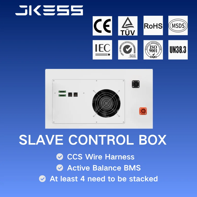 JKESS HV-B6U 64S/80S/128S/192S/256S High Voltage Slave Battery Box Kit Active Balance LiFePo4 16S HV Slave Battery DIY Box Kits