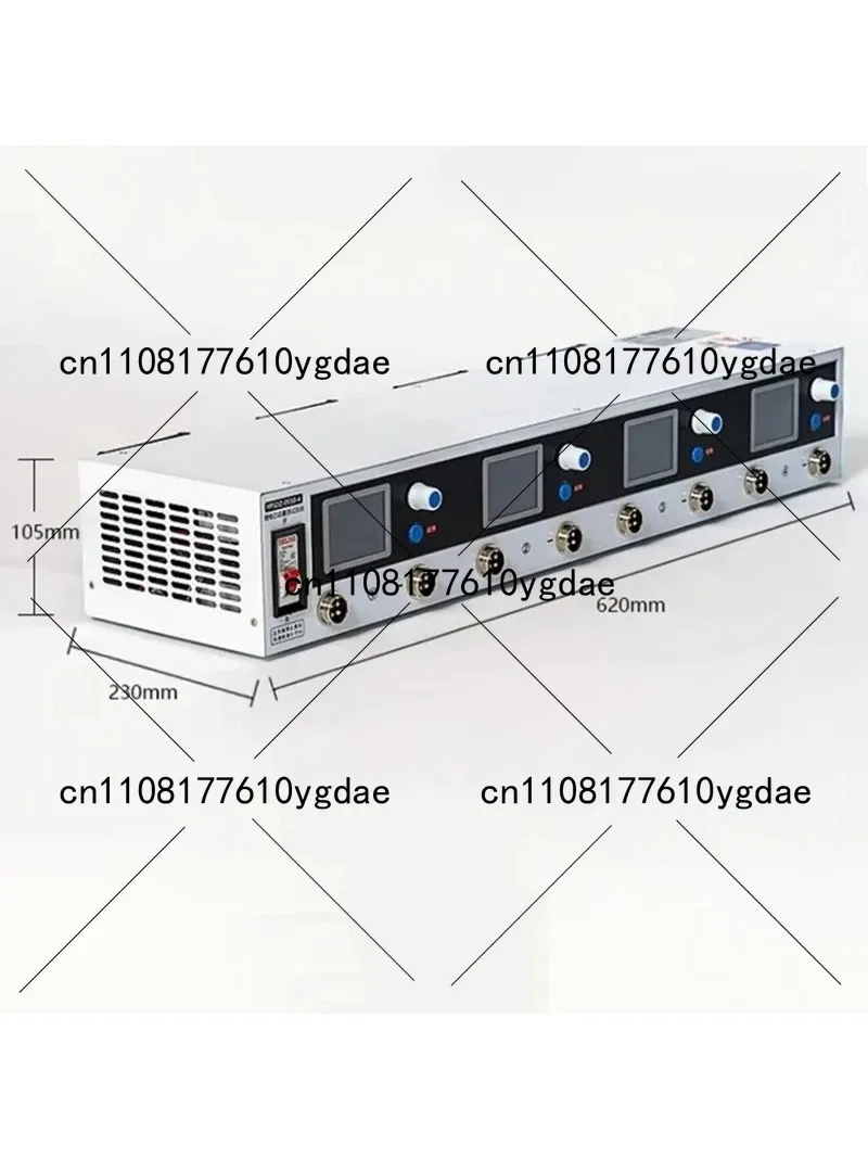 high precision 4 cha-nnel 5V 50A charge discharge detector bat-tery pack voltage balance lithium b-at-tery capacity tester