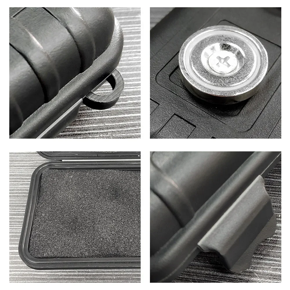 1Pcs Upgraded Magnetic Key Holder Waterproof Rustproof under Car Hide Box Multifunctional Key Hider for Spare Key