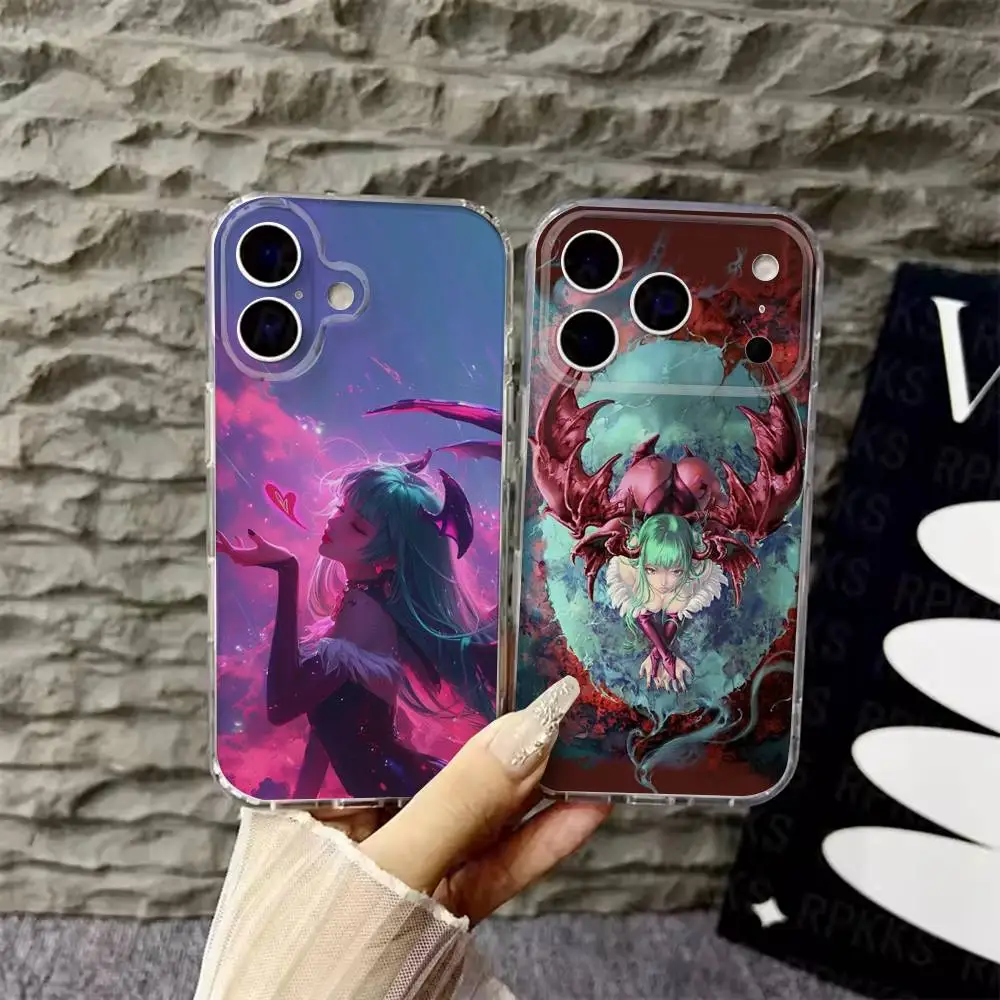 

Morrigan Aensland Phone Case For iPhone 17 Pro Max 16 13 11 15 14 12 17 Air 17Promax Soft Silicone Shockproof Funda Cover