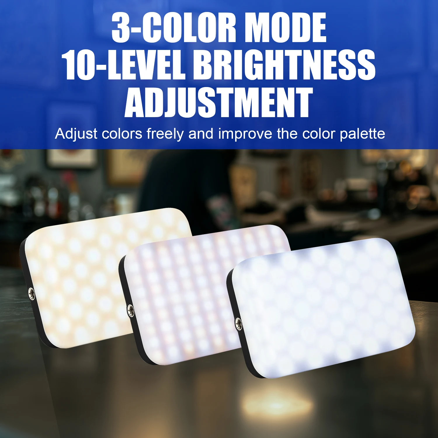 120 وشم LED يقلل من الضوء العاكس لملء الوشم مع فلتر عدسة CPL مقاس 52 مم، ضوء صورة الوشم متوافق مع أي هاتف