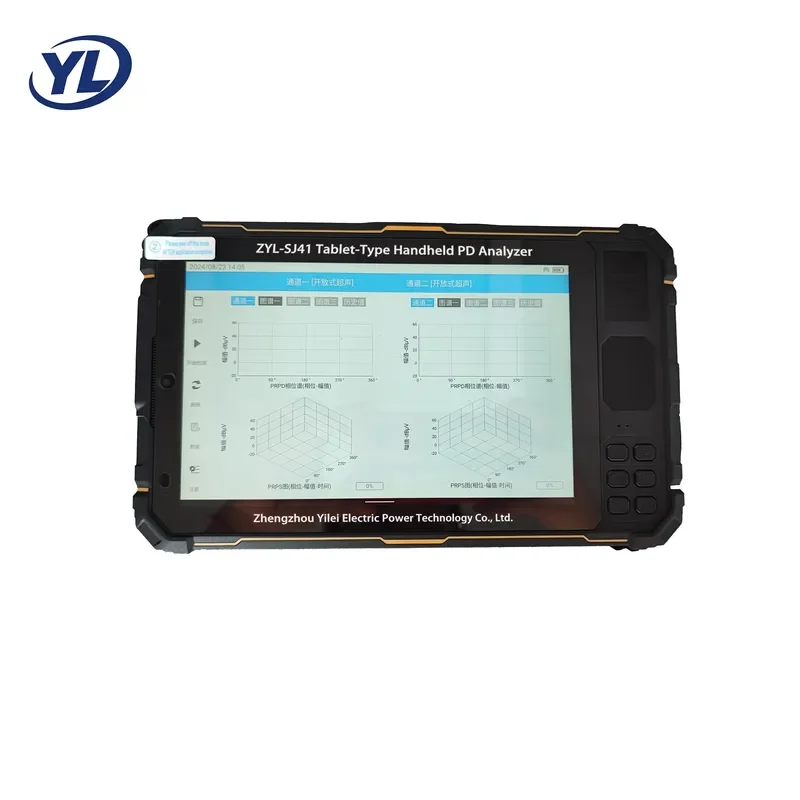 ZYL-SJ41 Tablet Partial Discharge Detector PD 8 Inch Touch Screen TEV Ultrasonic UHF Wireless for Switchgear