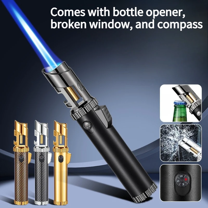 

Новая ручная зажигалка для сигар с воздушным наполнением, ветрозащитная бутановая зажигалка для кемпинга, прижигания, мужской гаджет, распылитель, оптовая продажа