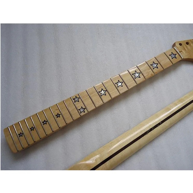 22 Fret Inlay Star Maple Electric Guitar Neck Maple Fingerboard Nut  Musical Instrument Accessories