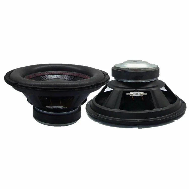 38Hz-1.3KHz RMS Power 200W 4Ω/8Ω Optional Factory 10Inch Car/Home etc. Audio Subwoofer Speaker Paper cone+Foam edge Iron frame