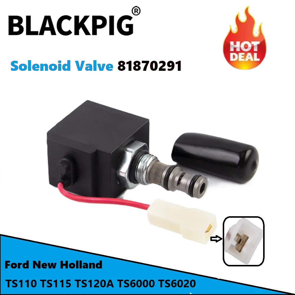 81870291 Diesel Engine Solenoid Valve For Ford New Holland TS110 TS115 TS120A TS6000 TS6020 Sapre Part
