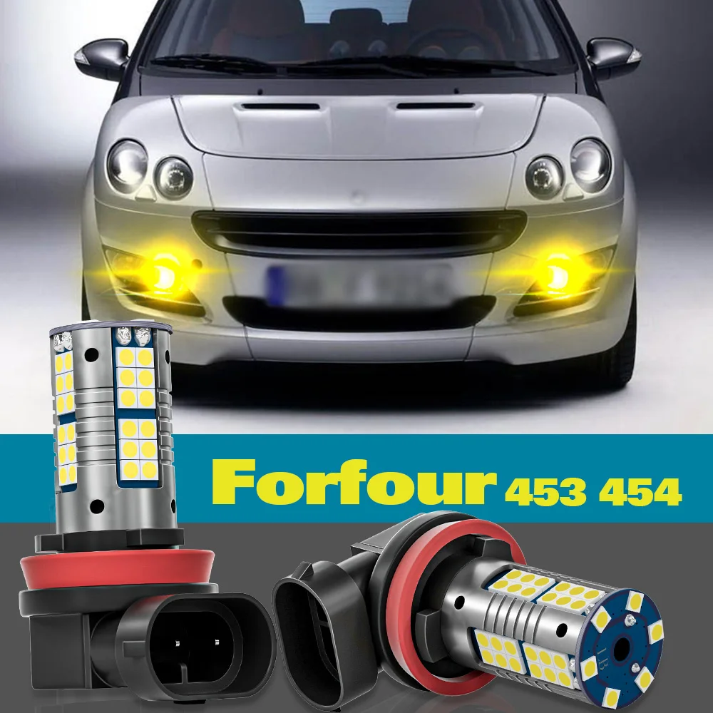 

Fog Light For Smart Forfour 1 MK1 454 2 MK2 453 Accessories 2004 2005 2006 2015 2016 2017 2018 2019 2pcs LED Lamp