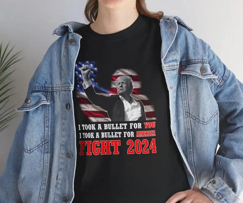 Trump Fight T-Shirt Show Your Patriotism MAGA Merch for Conservative Supporters Lets Go Brandon FJB