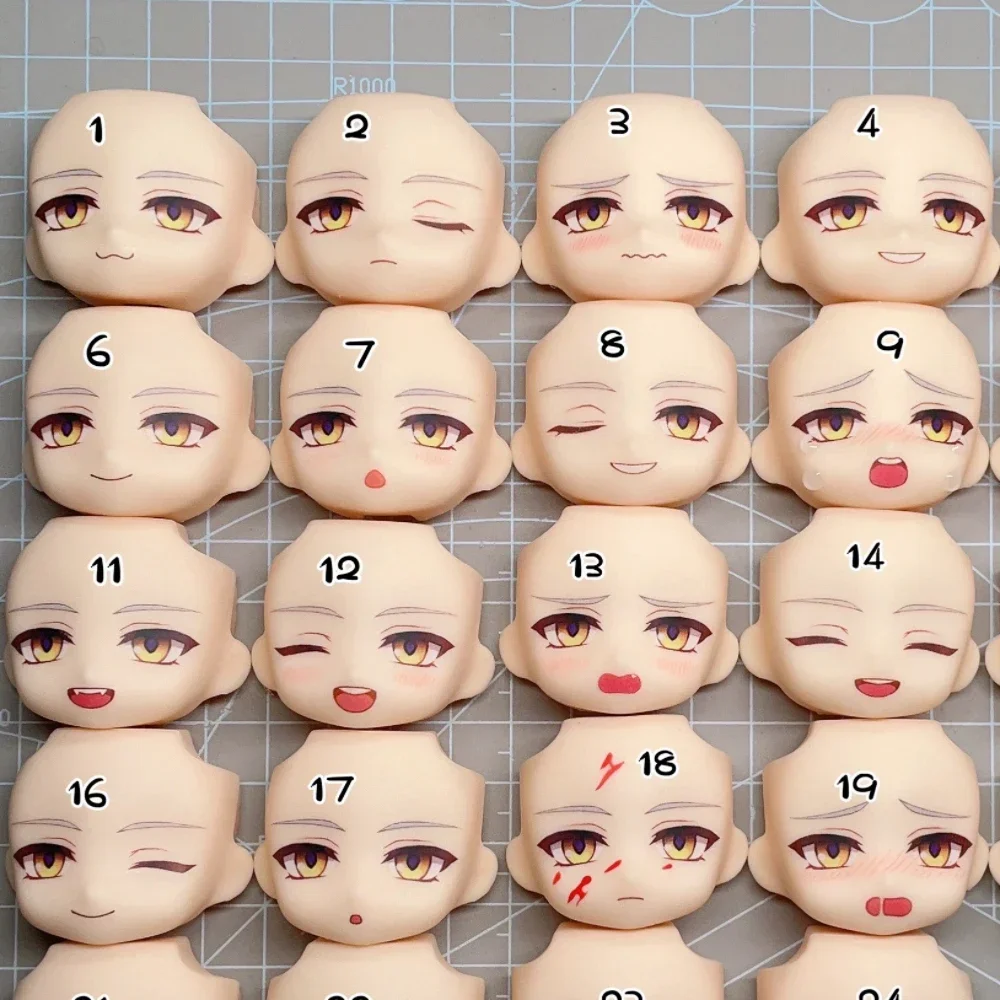 Sunday Ob11 ob22 ob24 Face GSC YMY 1/12 Doll Handmade Water Sticker Faceplate Anime Game Cosplay Toy Accessories