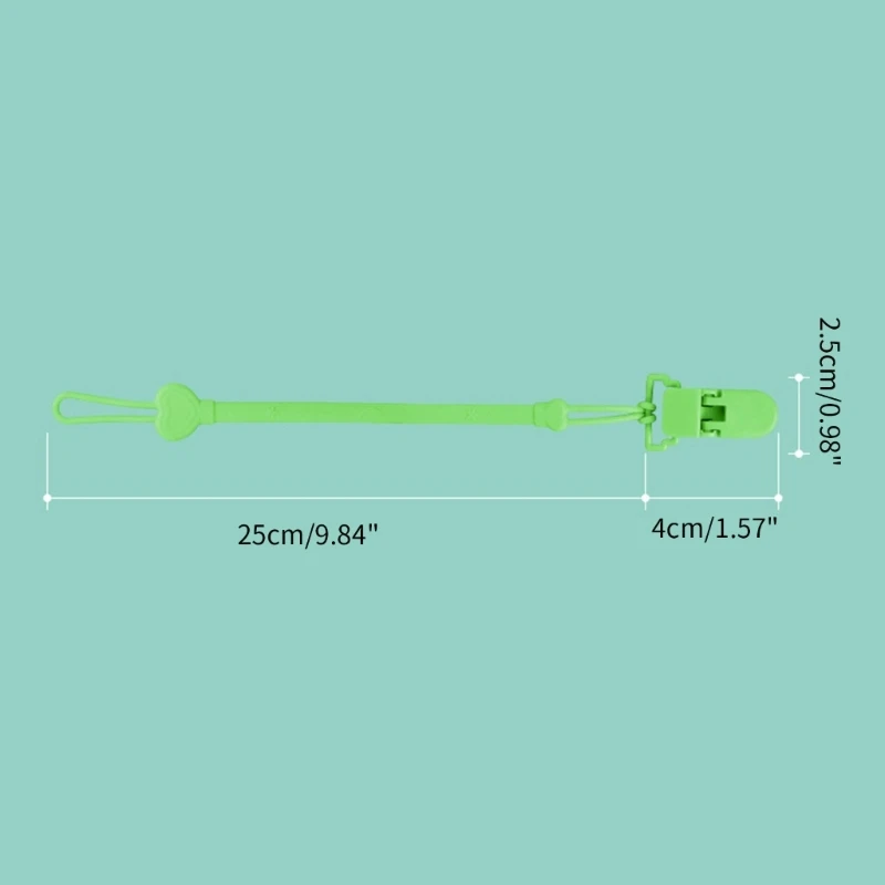 Schnuller Silikonband Hängekette Schnullerhalter Beißring Clip Baby Essential D5QA