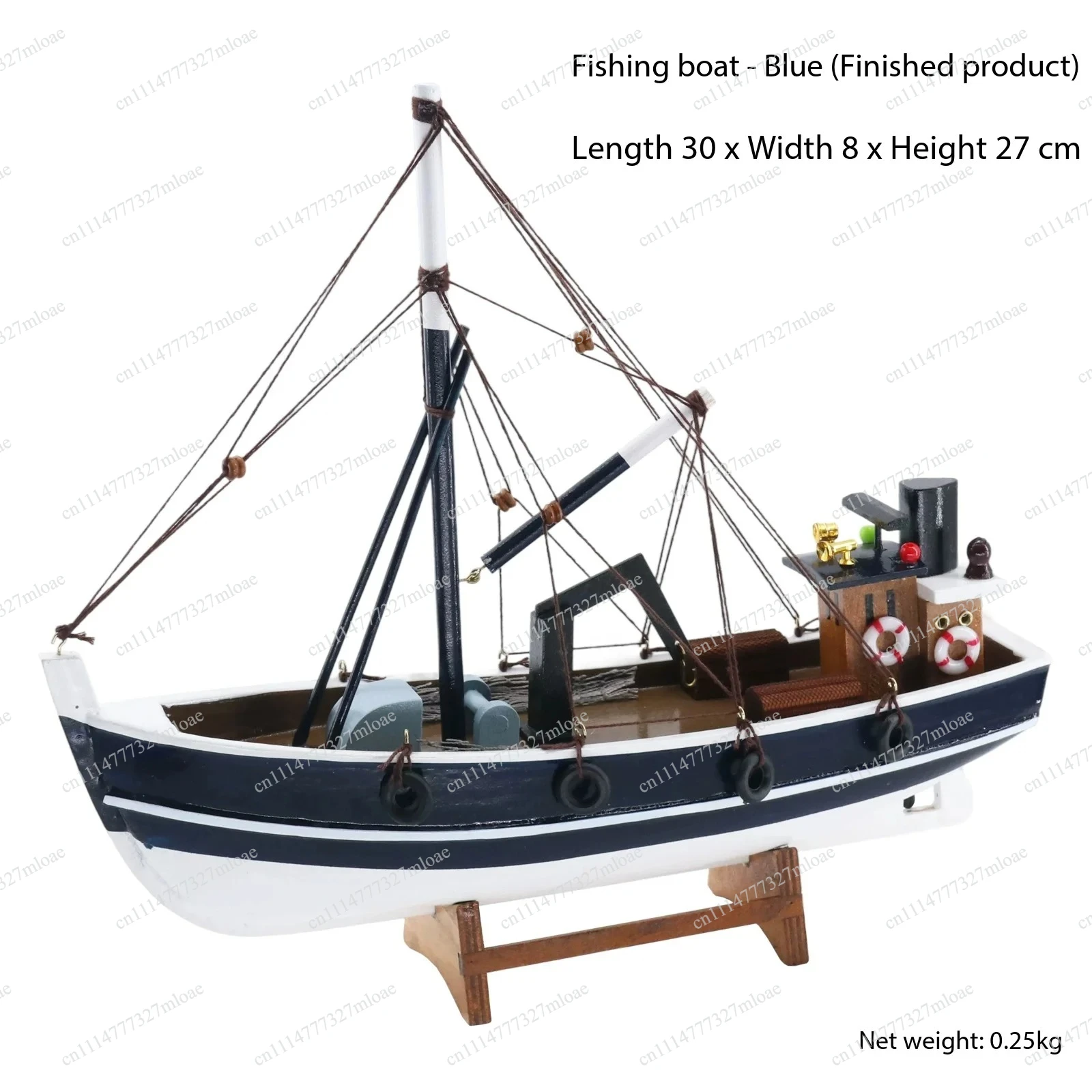 Custom Boat Antique Decor Seaside Home Decor Wooden Beak Mouth - 37cm Killer Whale Model Shark Fishing Boat Movie Related Items