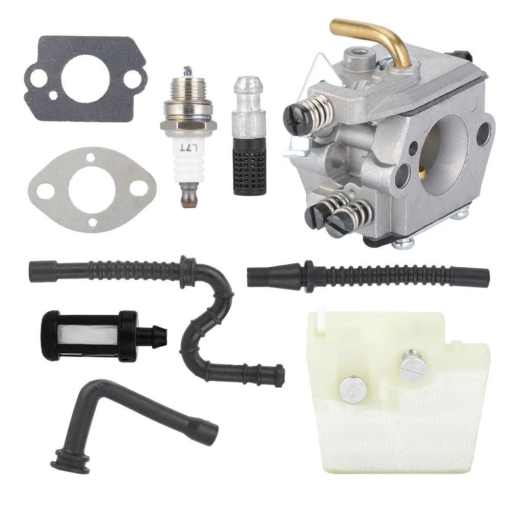 XCAN Carburetor & Air Fuel Filter Kit Replace for Walbro WT-194 WT-194-1 for Stihl 024 026 MS240 MS260 024AV Chainsaw Gasket