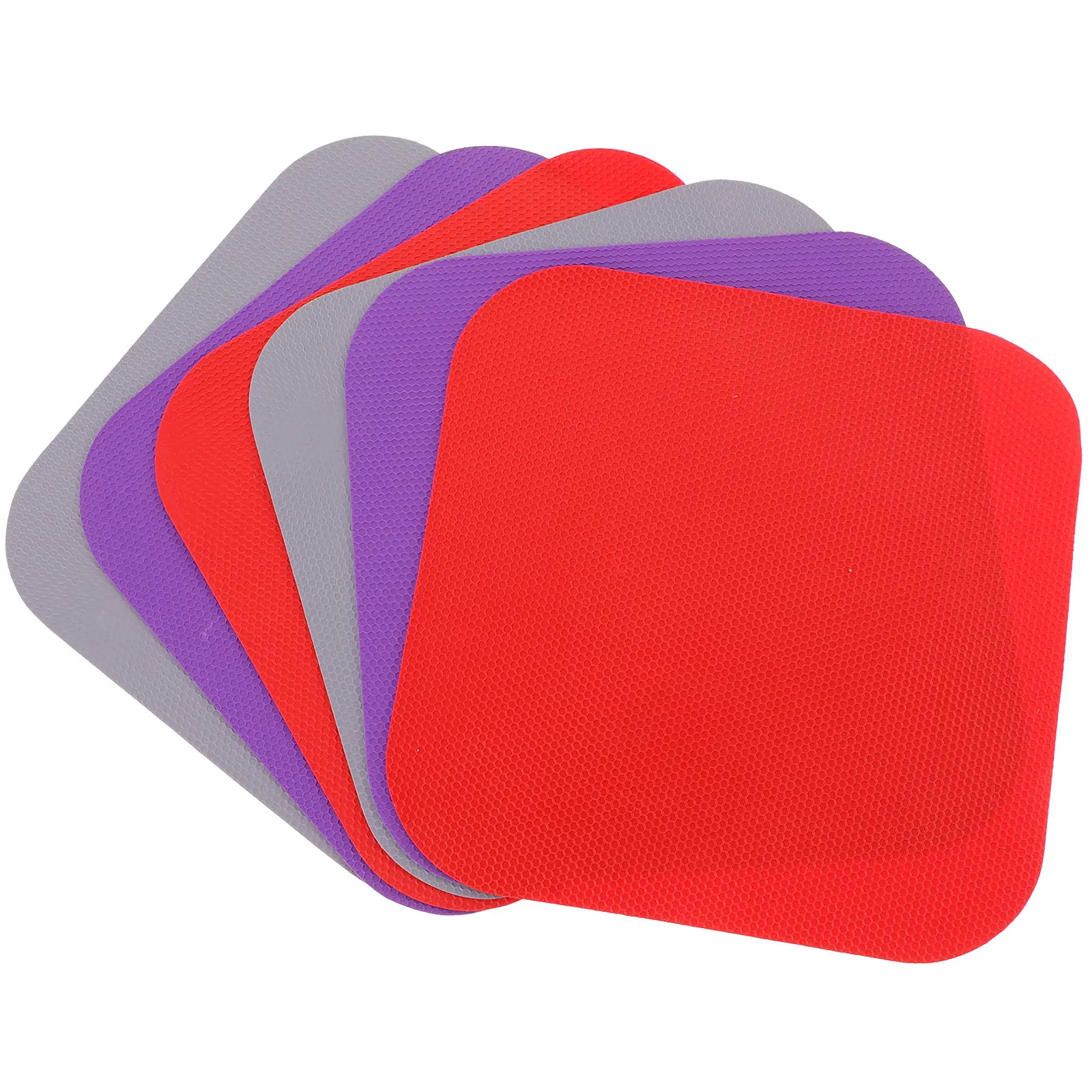 6 Pcs Bottle Opening Grip Mat Lid Opener Gripper Jar Pad Rubber Multi-purpose for Kitchen Jars Pads