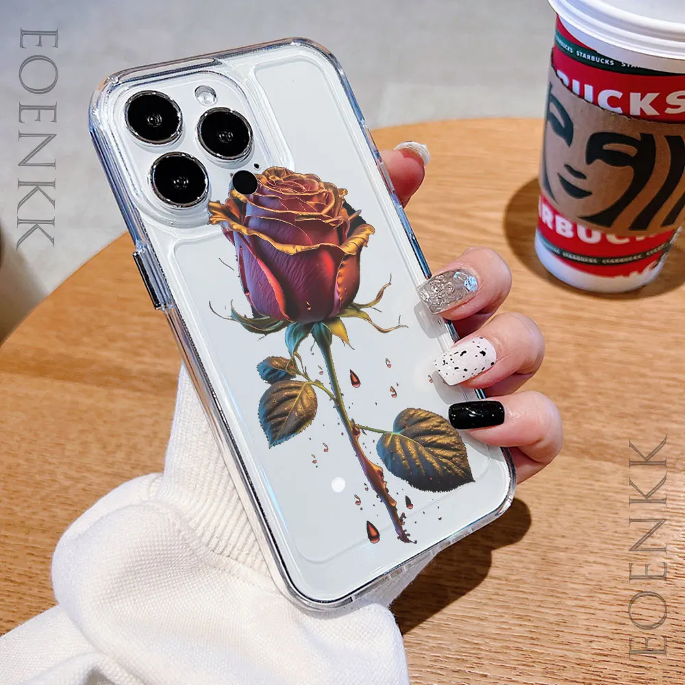 حافظة لهاتف آيفون 14 13 15 16 12 11 Pro Max X XR XS 14 15 16 Plus 12 13 غطاء ممتص للصدمات شفاف صغير