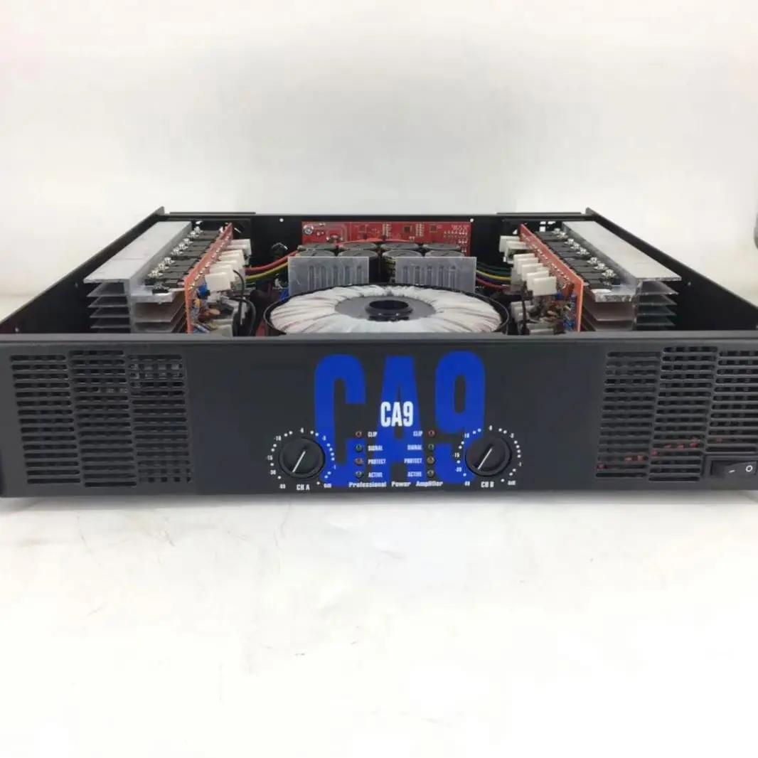 Aluminum CA Power Amplifier 2 Channel Amplify 3U 2U for Professional Stage Show  KTV 1500W 1800W Audio Power