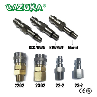 New HPA Magazine Taps Valve Adapter Adaptor Male Foster Quick Disconnect Coupler Marui KJW/WE KSC/KWA (US)