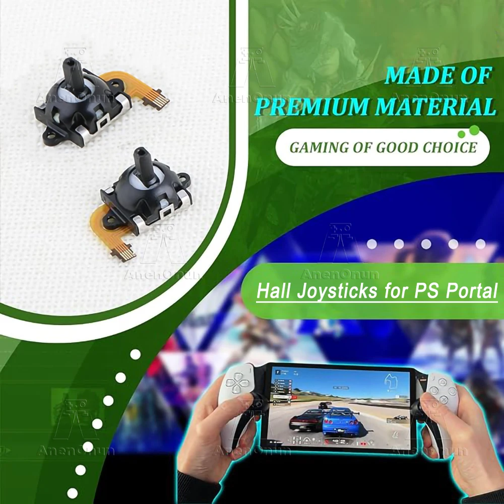 Hall Effect Joystick for PS5 Portal/PS VR2 No-Drift Magnetic Sensor Upgrade Replacement Kit Thumb Stick 3D Analog Accessories