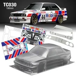 3style E30 M3 316 Sport Evolution 1/10 drift RC PC body shell 190mm larghezza trasparente pulito senza verniciato per hsp yokomo mst Tamiya