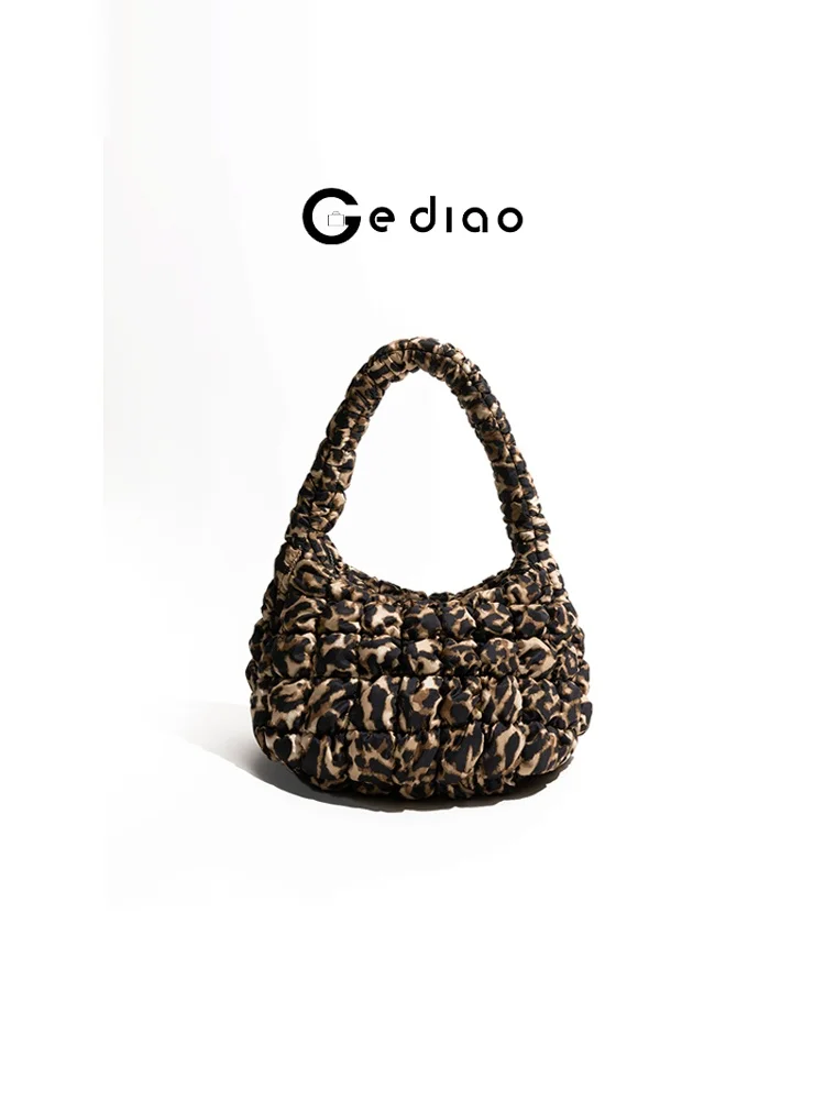 

Коричневая сумка с леопардовым принтом в стиле ретро, роскошная женская сумка из мягкого хлопка с одним ремешком, повседневная повседневная...