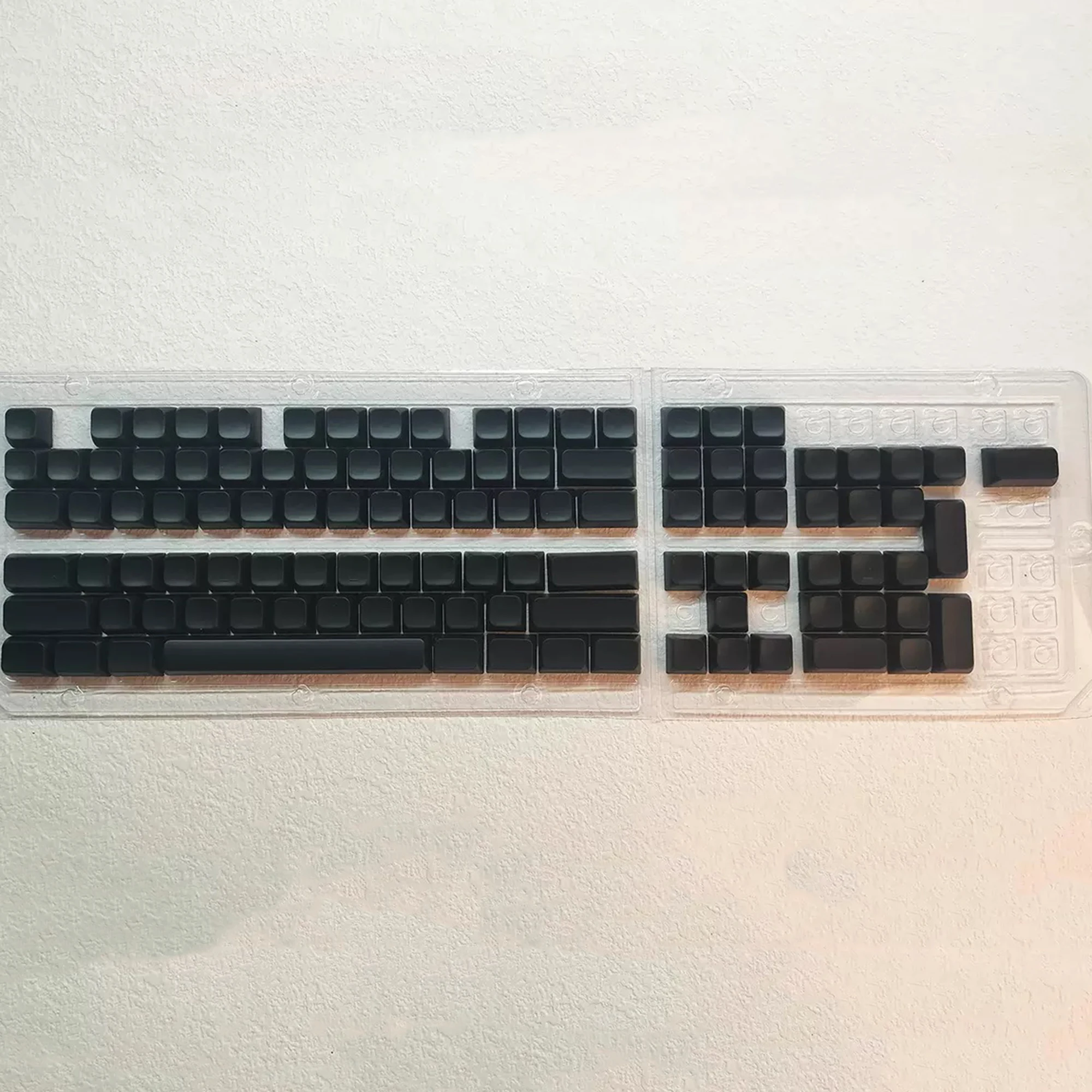 108 Keys ABS XDA Profile White Black Blank Spray-painted Keycaps for MX Mechanical Keyboards DIY Laser Engraving