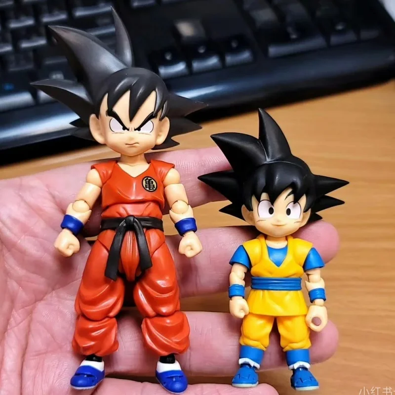 Genuino Bandai Dragon Ball S.H.Figuarts Shf Son Goku (Mini) Daima Pvc 7cm Anime figuras de acción modelo colección juguete niños regalos