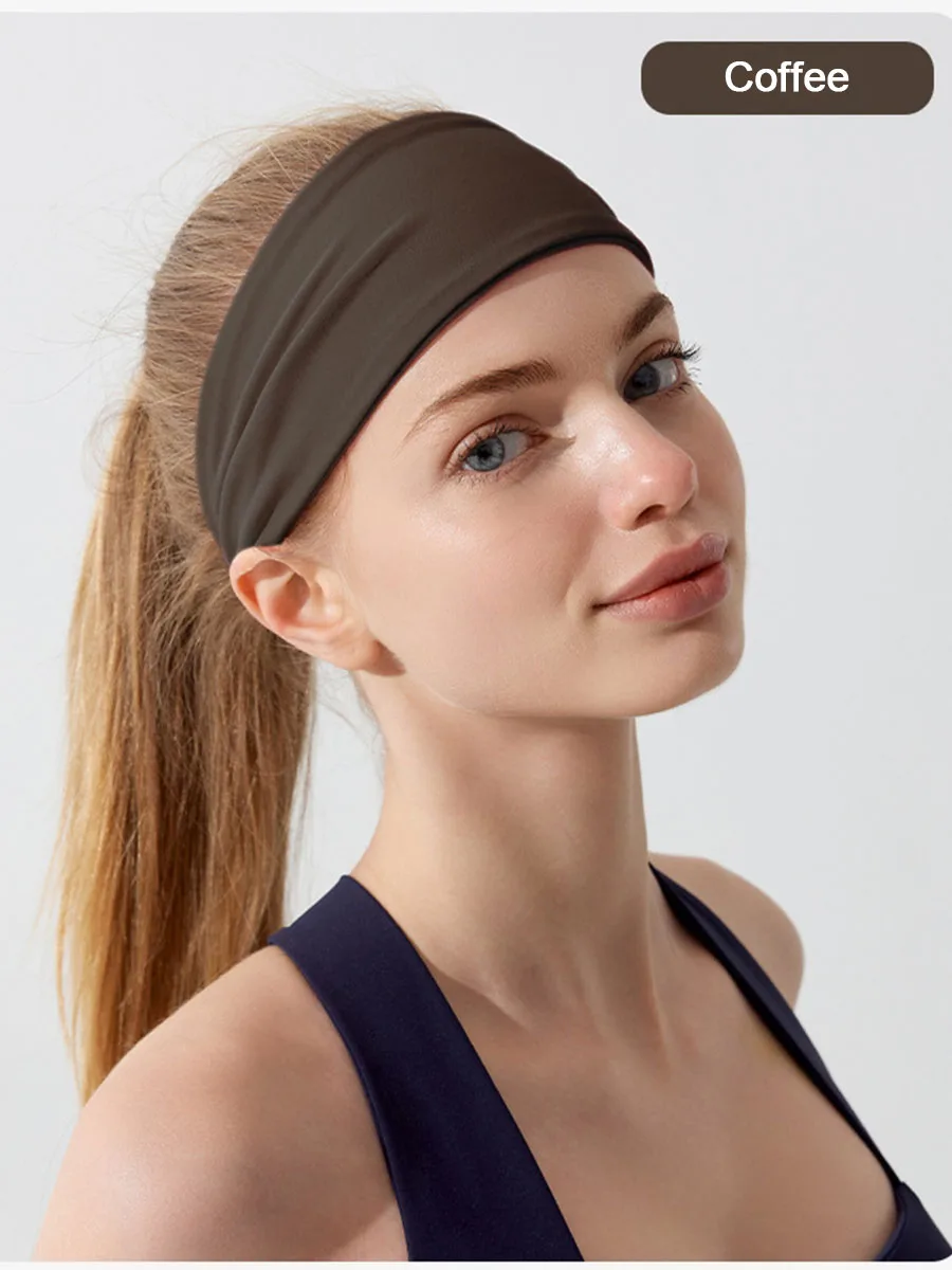 Mulheres elásticas faixas de cabelo yoga hairband esporte bandana ciclismo exercício headwrap acessórios para o cabelo moda lavagem rosto headbands