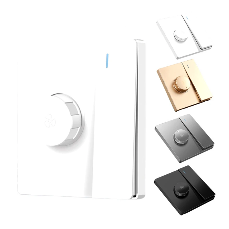 Interruptor Universal Do Controle De Velocidade Do Ventilador Do Teto Do Ajuste, Parede Botão Dimmer, 220V