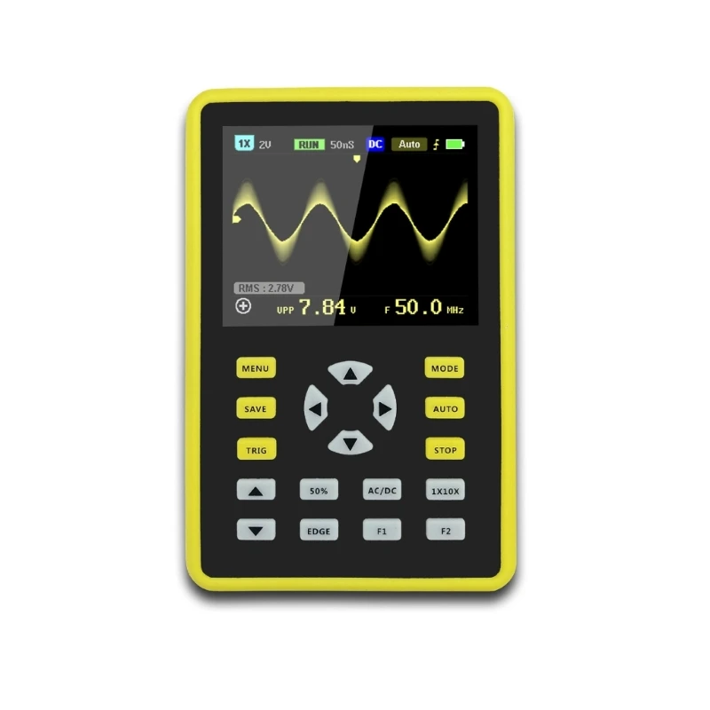 Handheld Digital Oscilloscope with 100MHz Bandwidth 500MS/s Rate for Auto Electronics Waveform Generator