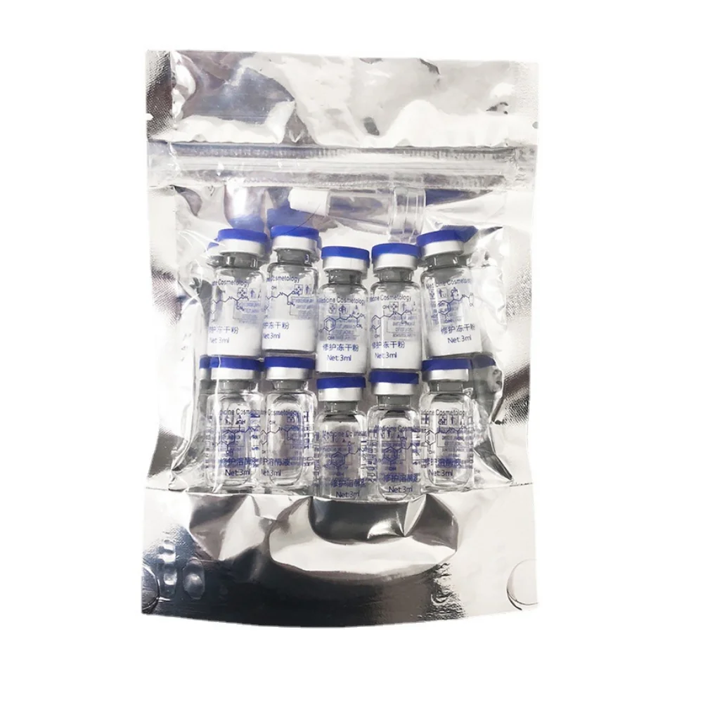 Oligopeptide مجفف بالتجميد مسحوق 5 أزواج إصلاح الترطيب ترطيب عالية النشطة جوهر الأصلي عميق سطع العناية بالبشرة