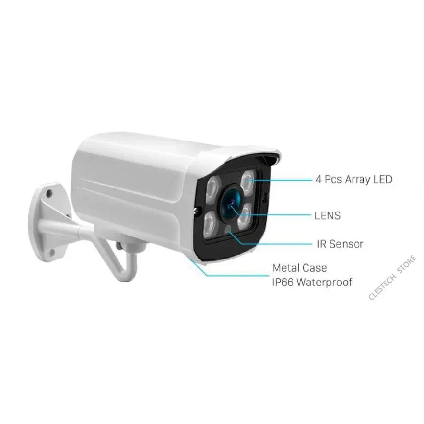 100% Compatibility Metal 4MP 5M Ultra AHD Camera 8MP 2MP TVI/CVI/Analog 4in1 OSD Switch 4LED Security Monitor Waterproof Outdoor
