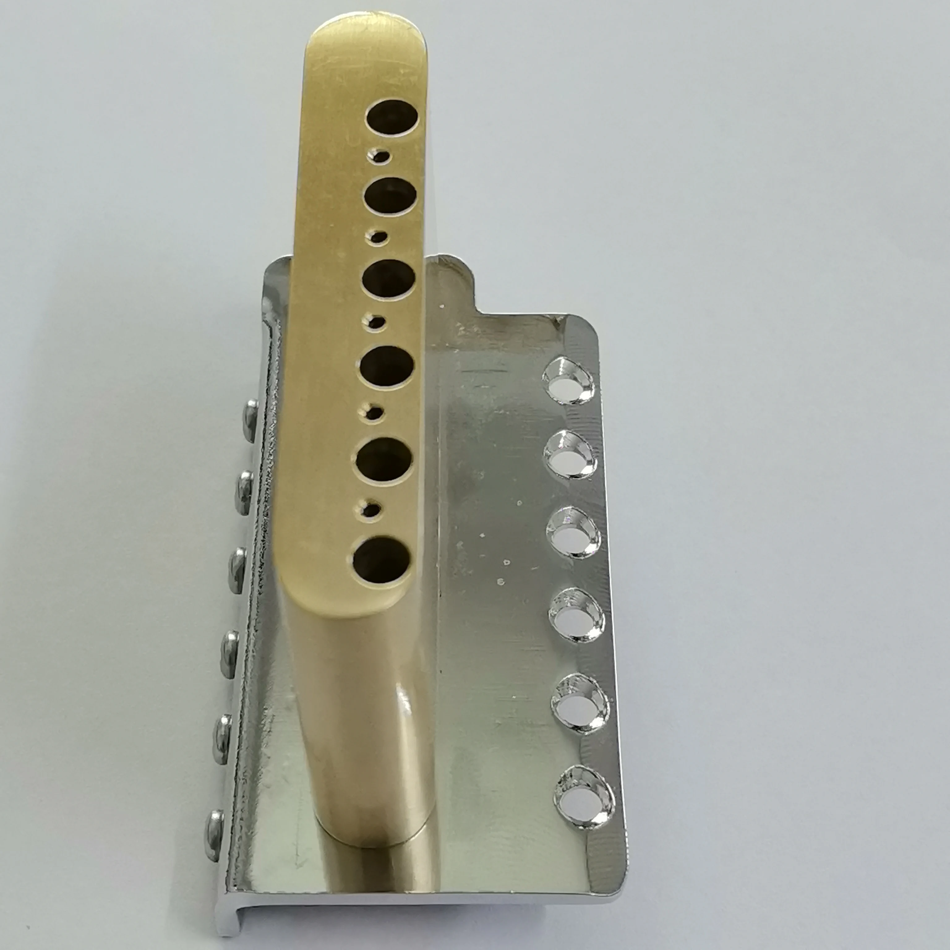 Zinc Alloy Saddles Brass Block Tremolo 6-Point Bridge HRC58 Vibrato