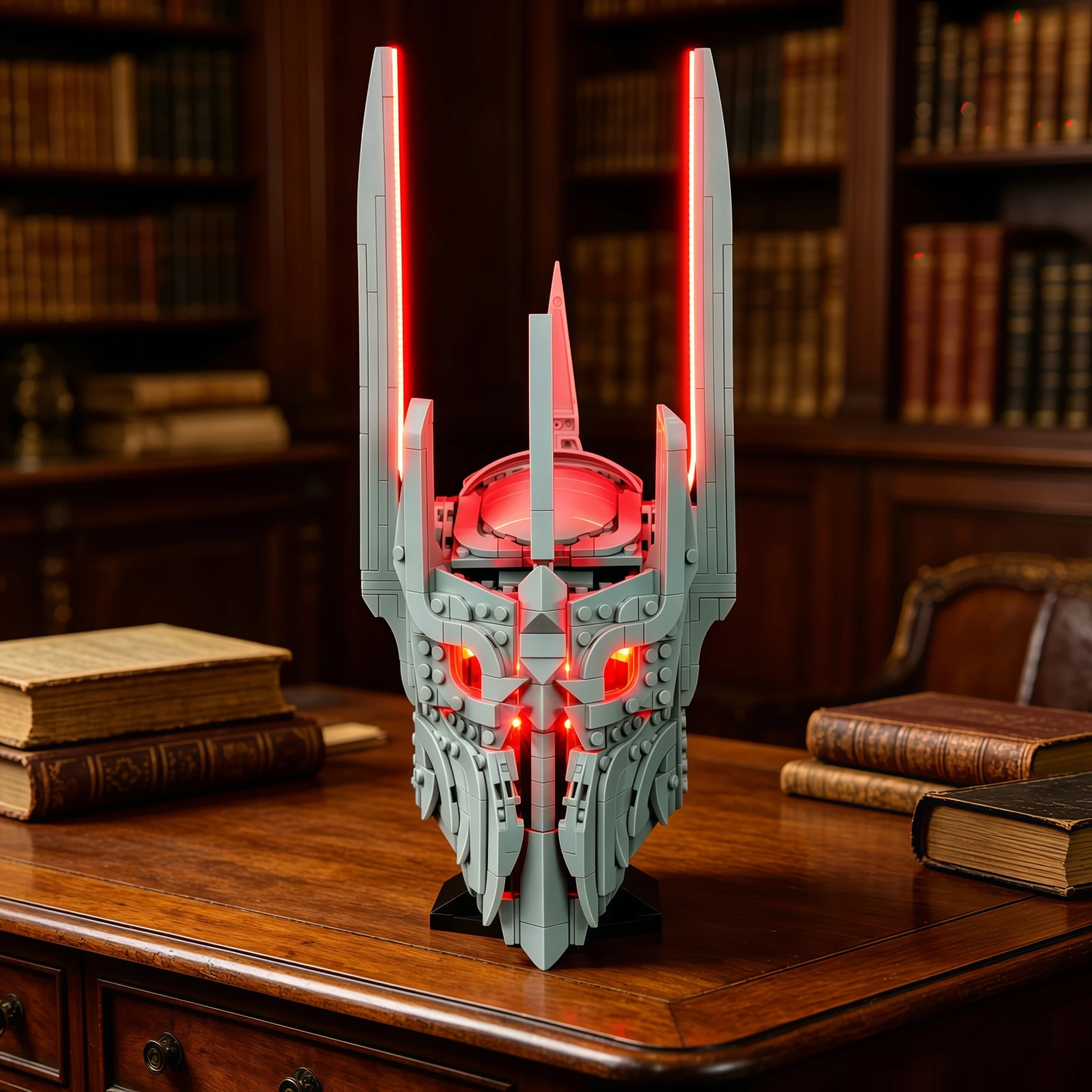 LED-Licht für LEGO 11373 Sauron's Helm, DIY-Dekorationslampe, ohne Lego-Bausteine-Set