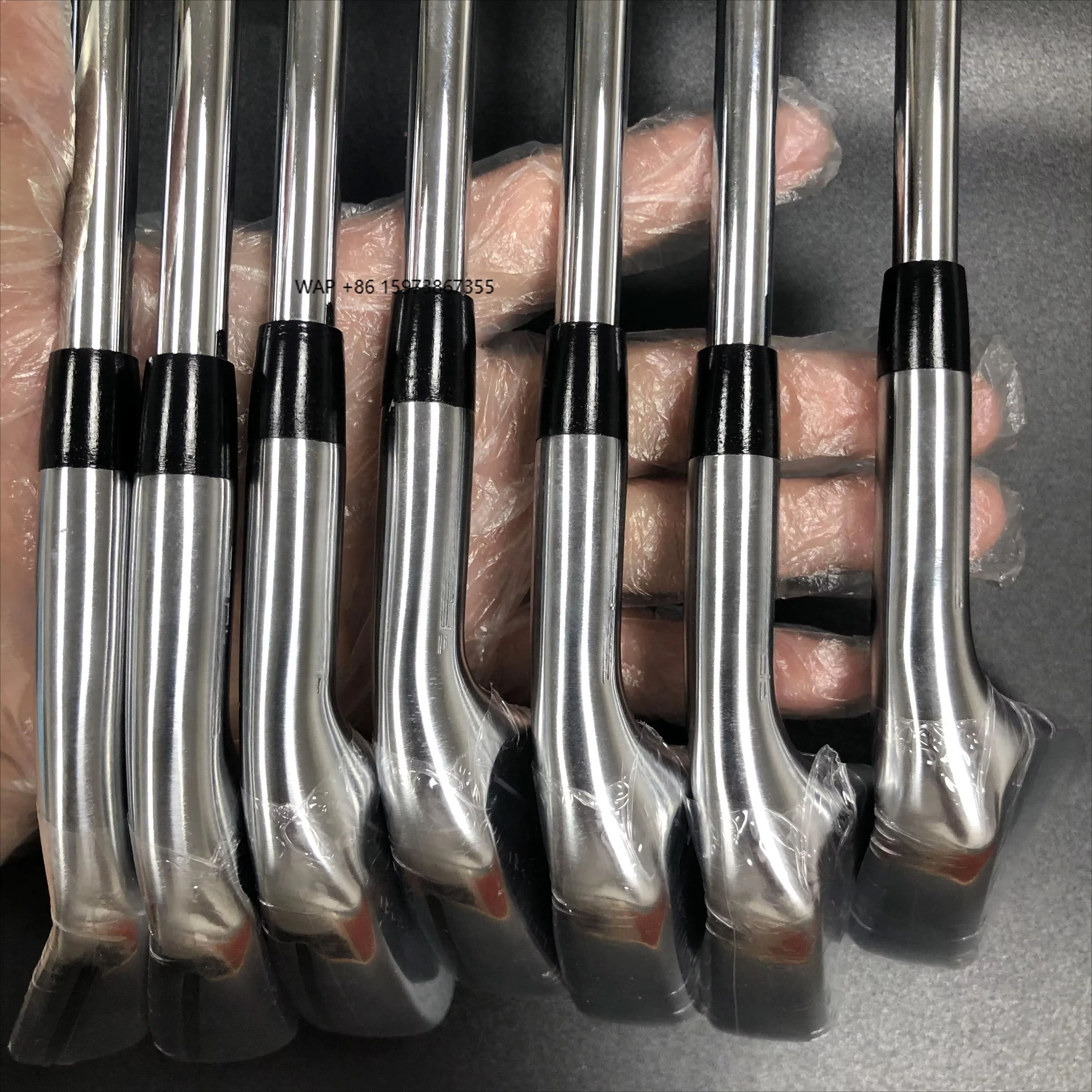 

TPNL 2024 New Men's Golf Club Silver Golf Club 7-Piece 4-9P R/S/SR Flexible Steel/Graphite Shaft Head