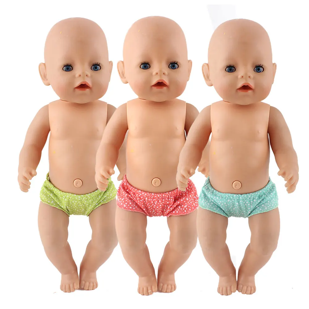 3pcs Underpants Wear For 43cm New Born Baby Dolls 17Inch Reborn Bebe Doll Accessories