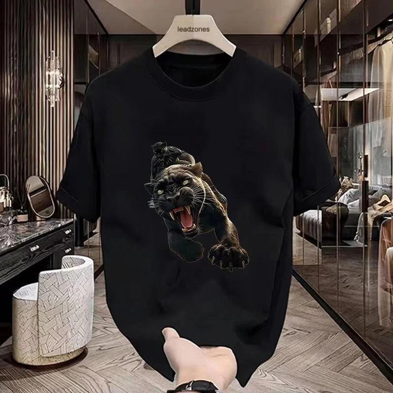 

Street Fashion Trend Peripheral Pattern Printing Summer Luxury Brand Cotton Men's and Women's T-Shirts Short Sleeves