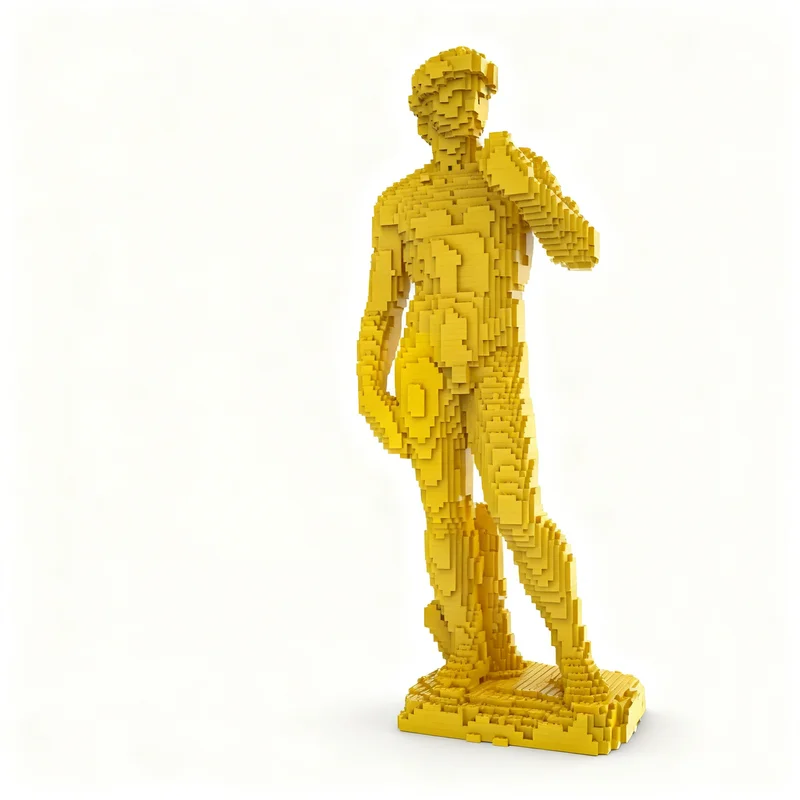 8193pcs MOC Sculptures David Michelangelo Model Building Blocks Architecture Christmas Gift Toy Creative Assemble Art Collection