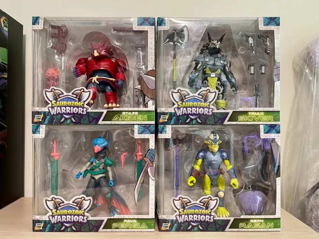 

В наличии 6-дюймовые Bfs Boss Buster Dino Wave 1 и 2 трицератопса Stegosaurus Ceratops Фигурки Коллекция Модель игрушки Подарки